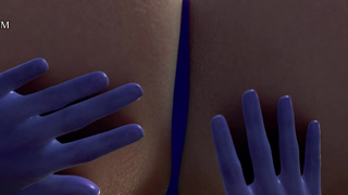 Giantess D.VA Farts on Widowmaker