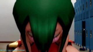 Hentai Futanari Face Fuck Deepthroat 3D GIF