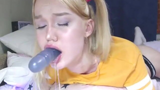 Dildo Deepthroat GIF