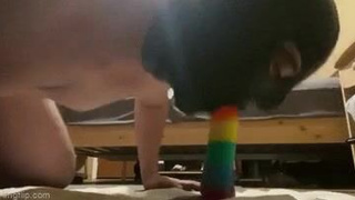 Slave Deepthroat Chastity GIF