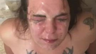 Throat Fuck Facial Deepthroat Cum GIF