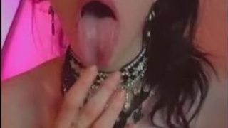 Solo Petite OnlyFans Natural Model Huge Dildo Homemade Dildo Deepthroat Brunette Ahegao GIF