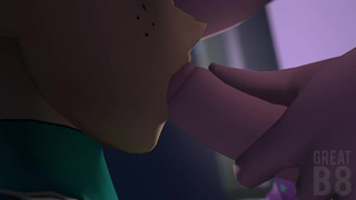 Hentai Futanari Facial Deepthroat Blowjob Anime 3D GIF