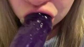 Throat Fuck Spit Huge Dildo Dildo Deepthroat GIF