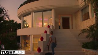 TUSHY Super Horny Model Gets Gaped on a Shoot