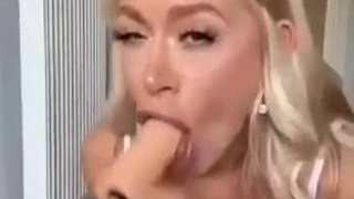 Dildo Deepthroat Blowjob GIF