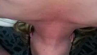 Sucking Face Fuck Deepthroat Cock Blowjob Big Tits Big Dick GIF