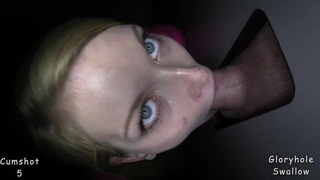 Swallowing The Gloryhole Cum